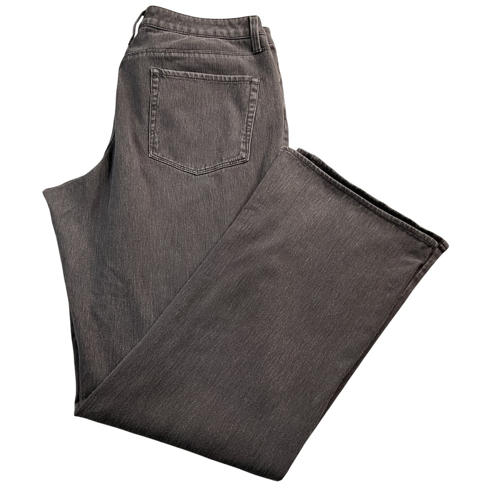 Coldwater Creek Women's Size 16 Jeans Charcoal Gray Bootcut Flare Leg Denim